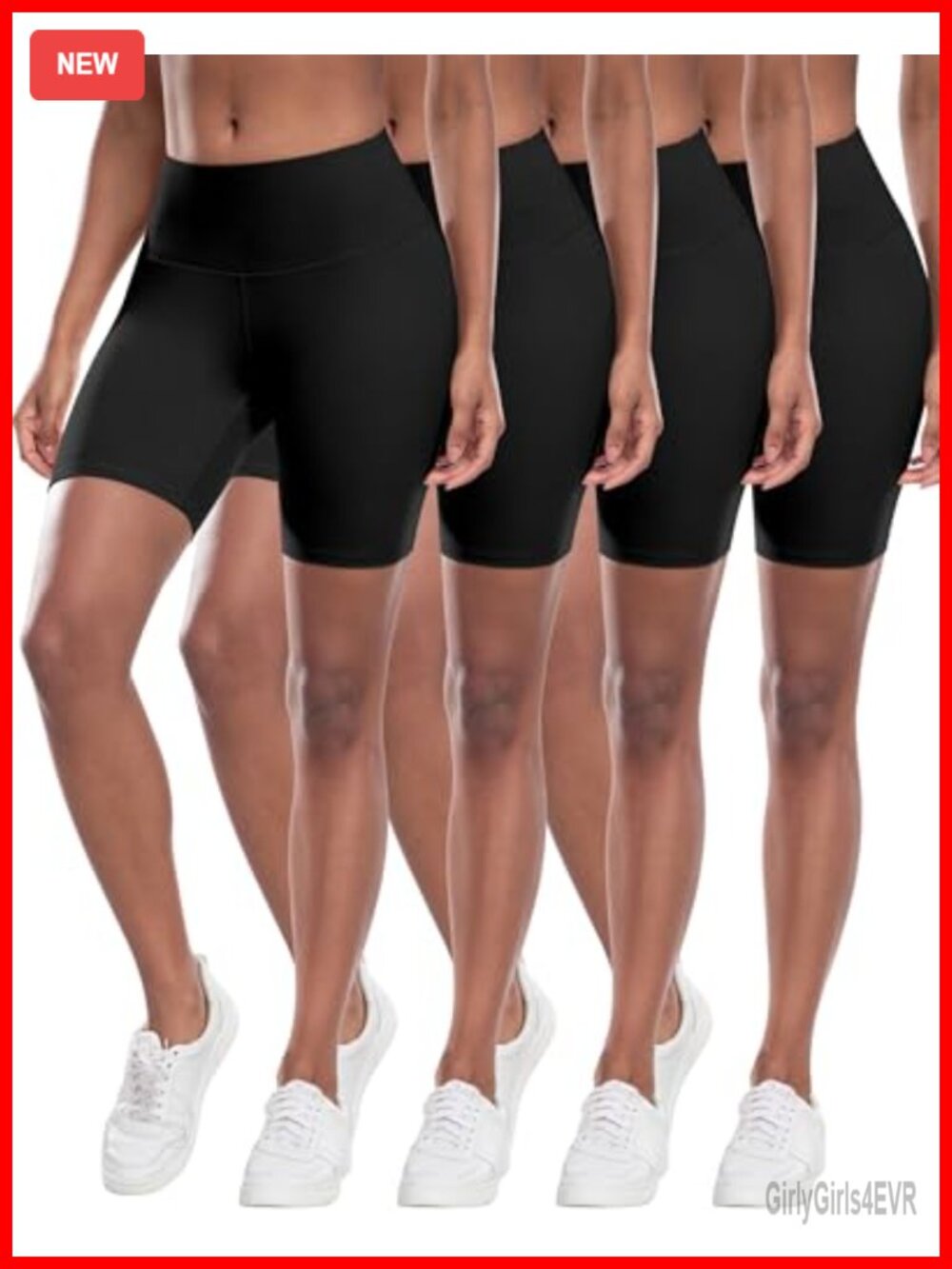 High Waisted Spandex Biker Shorts Soft Yoga Workout Shorts